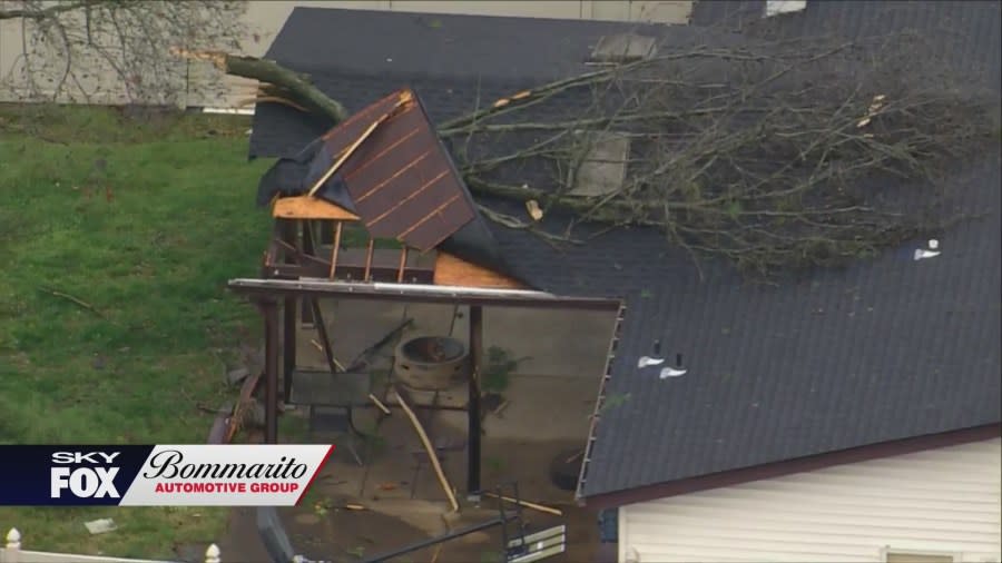 Chesterfield storm damage from April 1, 2024. (Photos: SkyFOX)