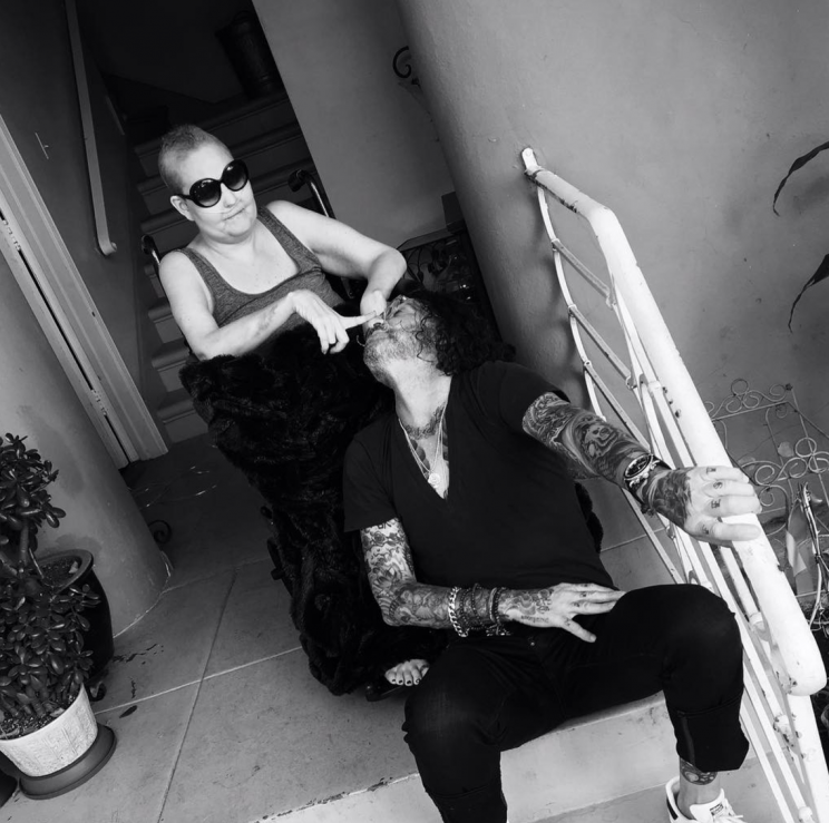 Lady Gaga shared this photo of Sonja with her husband, Andrew.