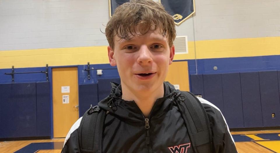 Senior Kirby Mooney has scored 1,399 points for the William Tennent boys basketball team.