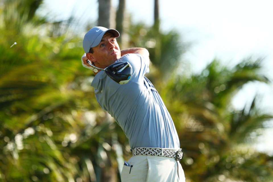 Rory McIlroy came up big when facing one shot for $1.1 million. (Photo by Mike Ehrmann/Getty Images)