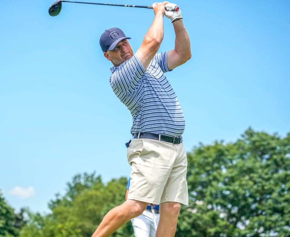 It was a tough two days for 2022 champ Kevin Blaser, who failed to qualify for the match play portion of this year's RIGA State Amateur.