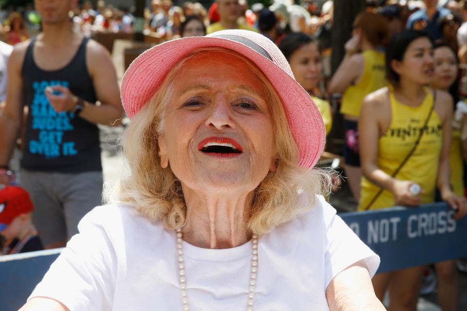 At the New York City Pride March on June 25, 2017.&nbsp;