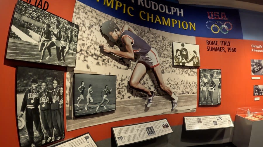 The Wilma Rudolph permanent exhibit at the Customs House Museum & Cultural Center in Clarksville. 