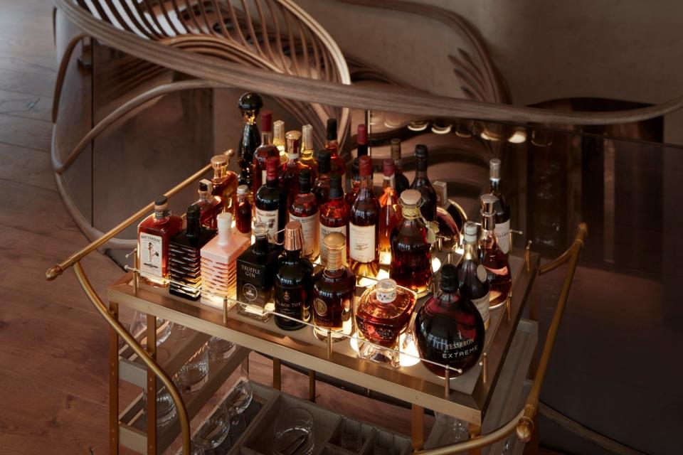 The Whiskey trolley at HIDE: HIDE