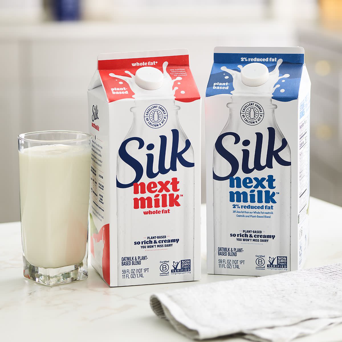 Plant-based Silk Next Milk.