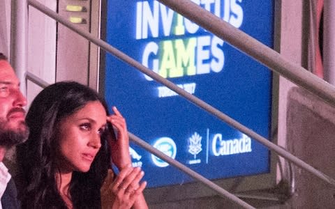 Meghan Markle attends the Invictus Games Opening Ceremonies in Toronto  - Credit: Frank Gunn/AP