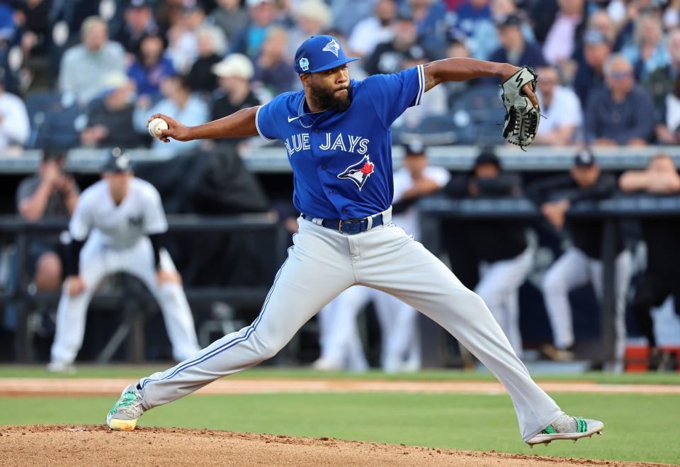 Toronto reliever Jay Jackson allowed one earned run -- an Aaron Judge homer -- in three innings of relief before he was optioned to the minors on Tuesday.