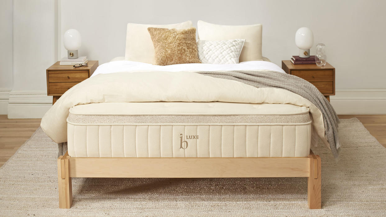  Birch Luxe Natural mattress in a bedroom 