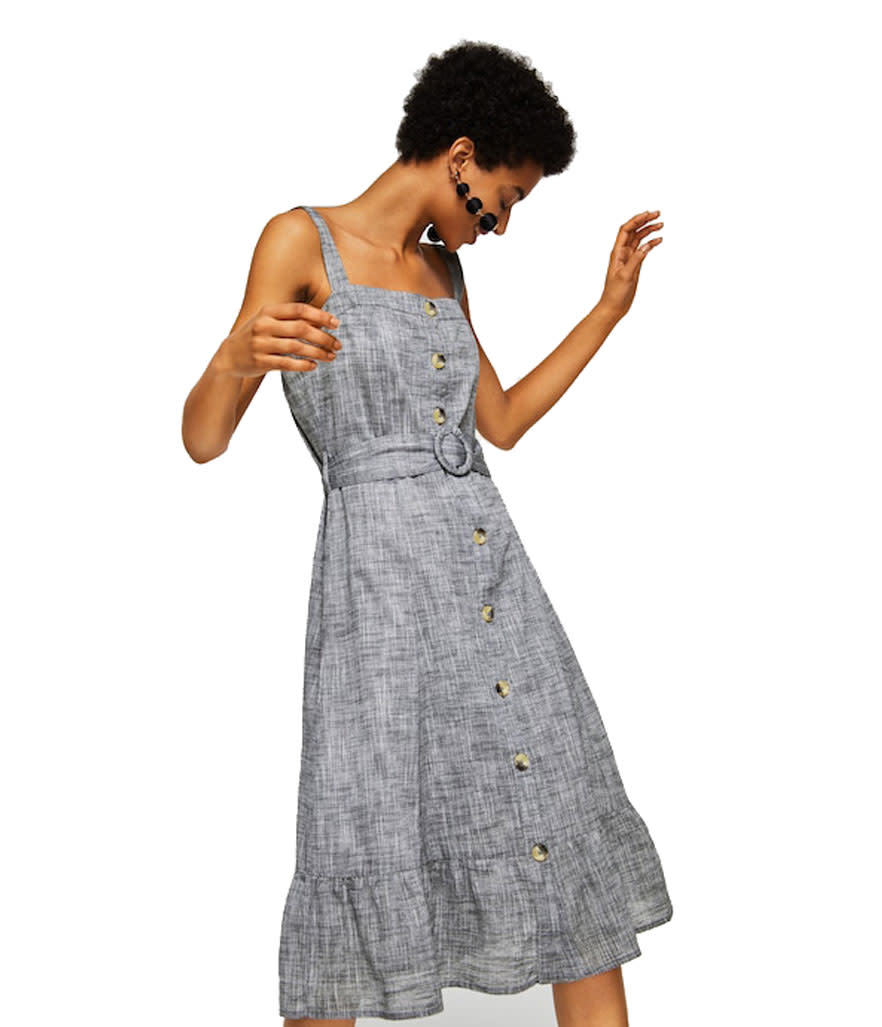 <p>Belt midi dress, $80, <a rel="nofollow noopener" href="https://shop.mango.com/us/women/dresses-midi/belt-midi-dress_23083646.html?c=92&n=1&s=prendas.familia;32" target="_blank" data-ylk="slk:mango.com;elm:context_link;itc:0;sec:content-canvas" class="link ">mango.com</a> </p>