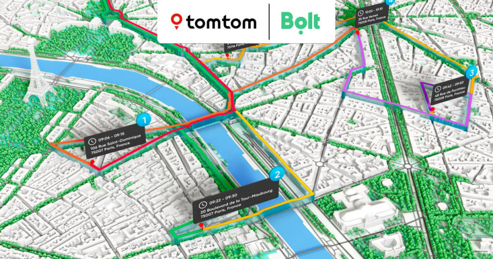Bolt selects TomTom Traffic to power ride-hailing and food delivery worldwide