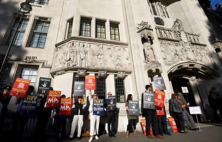 FILE PHOTO: UK's top court to rule on Tuesday on Johnson's parliament suspension