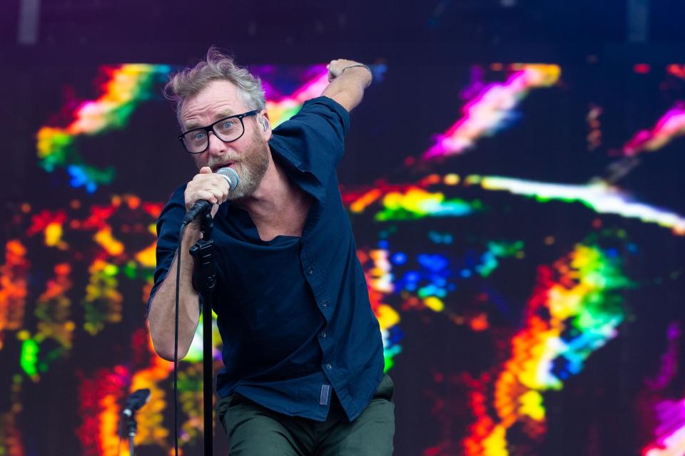 The National hosts a 2-day music festival at Smale Park's Icon Festival Stage this weekend. Pictured: Lead singer Matt Berninger.