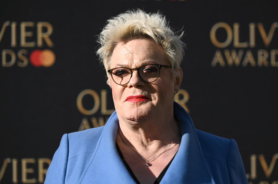 LONDON, ENGLAND - APRIL 02: Suzy Eddie Izzard attending The Olivier Awards 2023 at the Royal Albert Hall on April 02, 2023 in London, England. (Photo by Stuart C. Wilson/Getty Images)