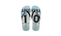 <p>Teams III Argentina Sandal White/Black/White, $24, <a rel="nofollow noopener" href="https://us.havaianas.com/mens-sandals/teams-iii---argentina-sandal-white/black/white.html" target="_blank" data-ylk="slk:us.havaianas.com;elm:context_link;itc:0;sec:content-canvas" class="link ">us.havaianas.com</a> </p>