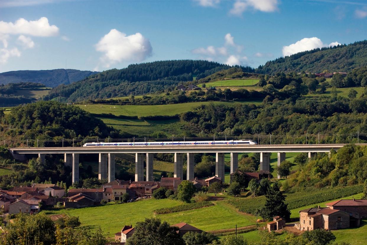 In France, most of the country is connected by high-speed trains, also known as TGVs.