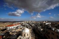 Vista de la antigua ciudad de Belén, en la Cisjordania ocupada por Israel