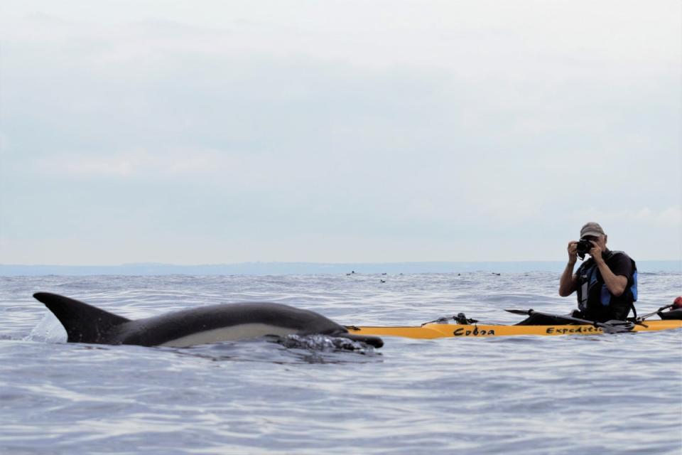 Rupert Kirkwood regularly posts updates on his blog, called The Lone Kayaker. (Rupert Kirkwood/PA)