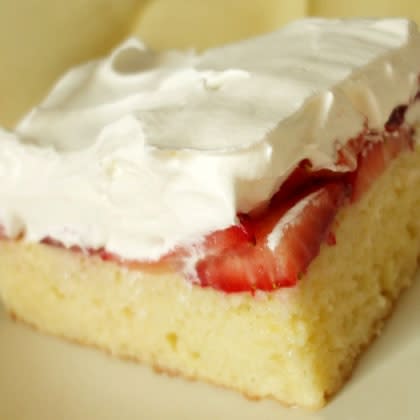 Strawberries & Cream Icebox Cake