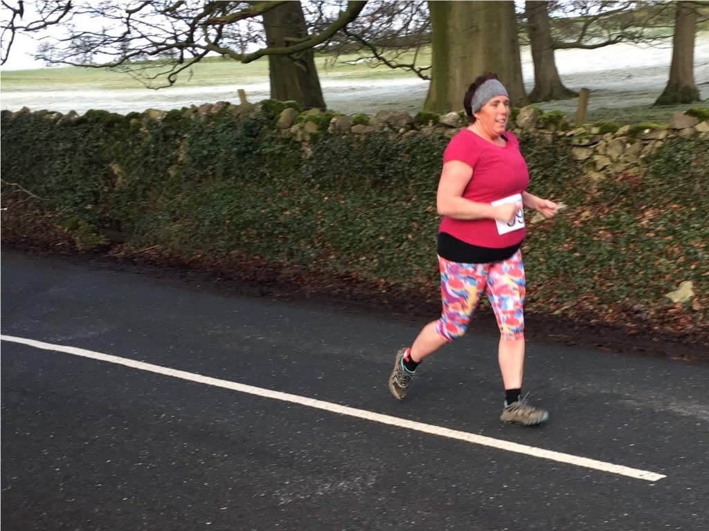 Helen Foster was initially embarrassed to be seen running, but she has since overcome her fears and completed marathons. (Helen Foster)