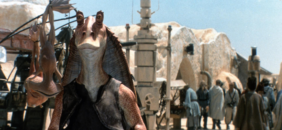 Jar-Jar Binks emerged as the target of fan ire after the release of 'The Phantom Menace' in 1999 (Photo: Lucasfilm Ltd./courtesy Everett / Everett Collection)