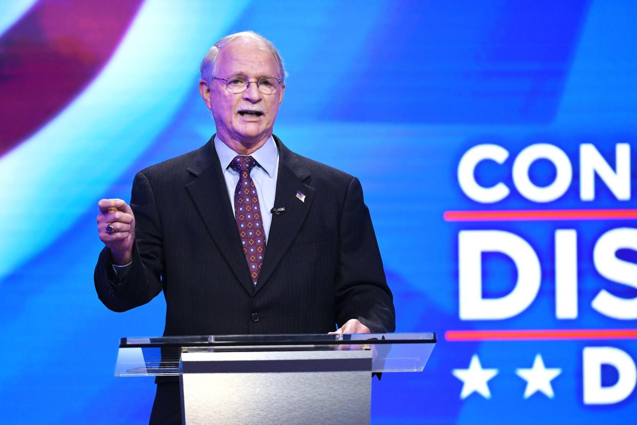 U.S. Rep. John Rutherford, speaking during a campaign debate in 2020, is running for re-election against two challengers in the Aug. 23 Republican Party primary. No Democrats filed for the seat.