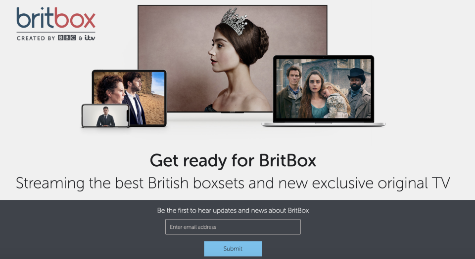 ITV and BBC’s BritBox service. Photo: Screenshot