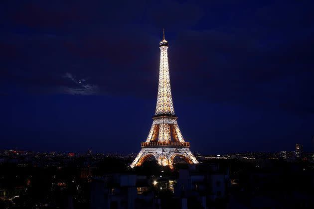 <p>Le feu d'artifice organisé le 14 juillet 2019 à Paris.</p>