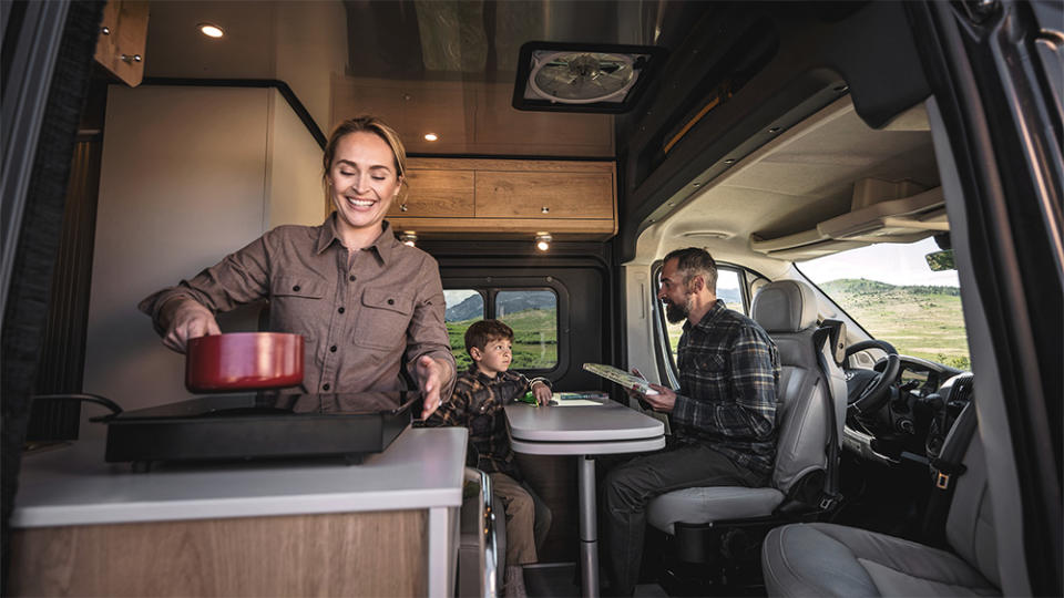 Inside the Airstream Rangeline Touring Coach