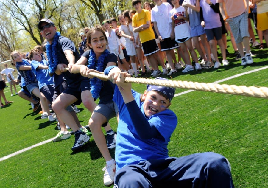 Tug of War competition during Sports Day at a school. (Photo by Toni L. Sandys/The The Washington Post via Getty Images)
