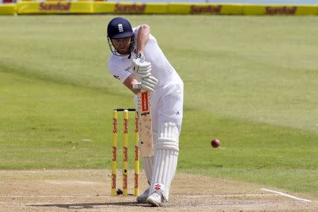 England's Jonny Bairstow plays a shot during the first cricket test match against South Africa in Durban, South Africa, December 27, 2015. REUTERS/Rogan Ward