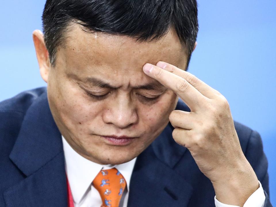 jack ma frustrated upset alibaba