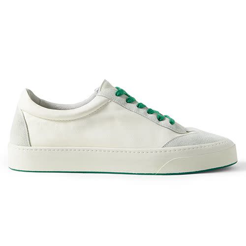 <p><a class="link " href="https://www.mrporter.com/en-gb/mens/product/the-row/shoes/low-top-sneakers/marley-leather-and-suede-sneakers/46376663162372193" rel="nofollow noopener" target="_blank" data-ylk="slk:SHOP;elm:context_link;itc:0;sec:content-canvas">SHOP</a></p><p>We imagine Leonardo Di Vinci – the artist that famously declared that ‘Simplicity is the ultimate sophistication' – would've been a fan of these minimalist gems from The Row. That’s if he hadn't died in 1519. </p><p>£720; <a href="https://www.mrporter.com/en-gb/mens/product/the-row/shoes/low-top-sneakers/marley-leather-and-suede-sneakers/46376663162372193" rel="nofollow noopener" target="_blank" data-ylk="slk:mrporter.com;elm:context_link;itc:0;sec:content-canvas" class="link ">mrporter.com</a></p>