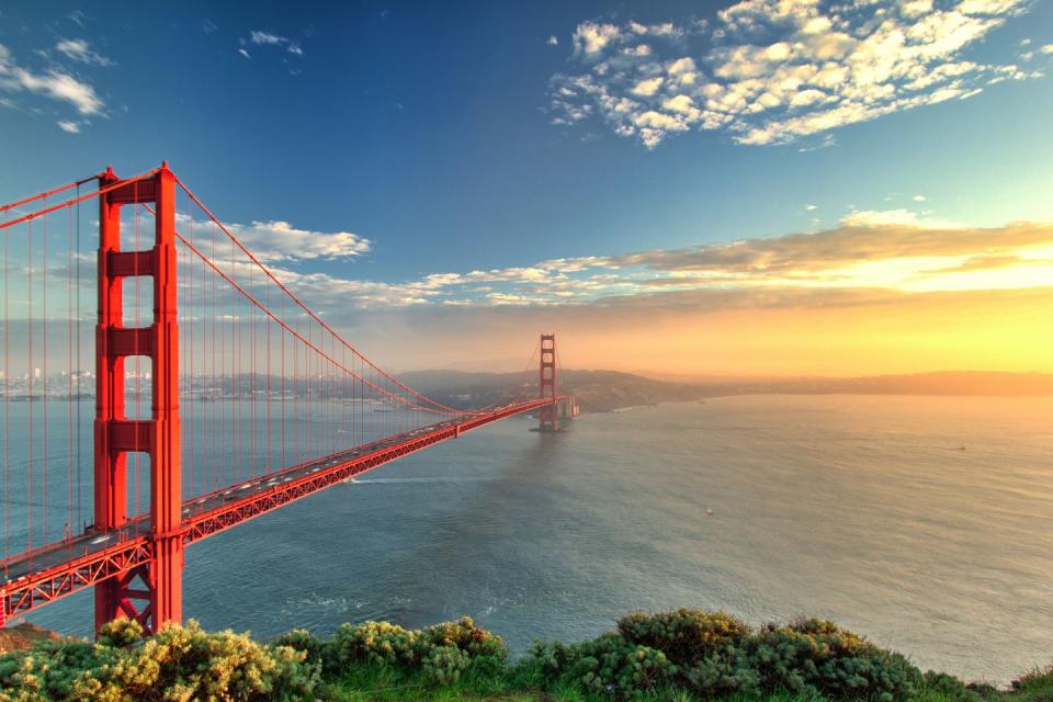 <p>People are also reportedly taking taxis just to look at one of the most recognisable bridges in the world, according to Uber. The suspension bridge saw 38 million vehicles <a href="http://goldengate.org/organization/" rel="nofollow noopener" target="_blank" data-ylk="slk:cross it in 2017;elm:context_link;itc:0;sec:content-canvas" class="link ">cross it in 2017</a>.</p>