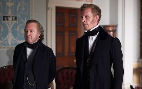 John Sessions and Laurence Fox as Lords John Russell and Palmeston - Credit: ITV