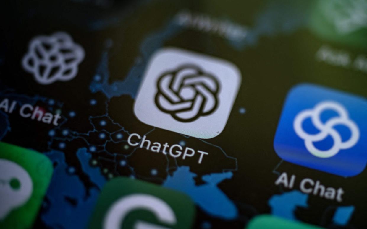 The ChatGPT app on a phone screen