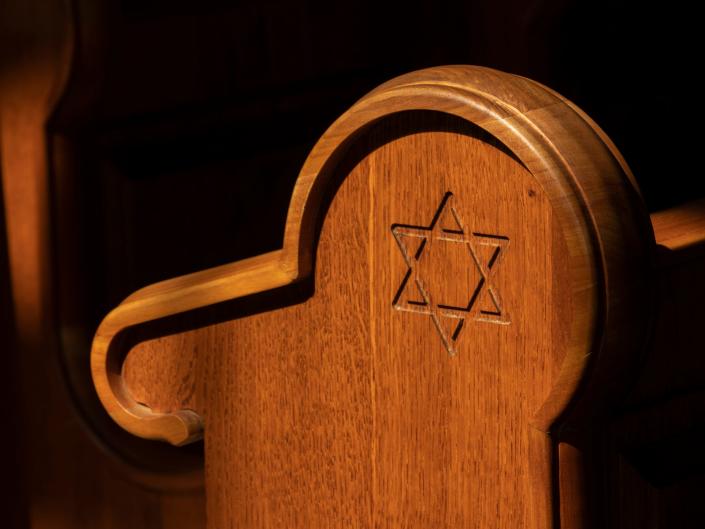 Synagogue interior.