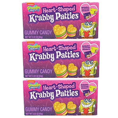 21) SpongeBob SquarePants Heart-Shaped Krabby Patties, 3-Pack