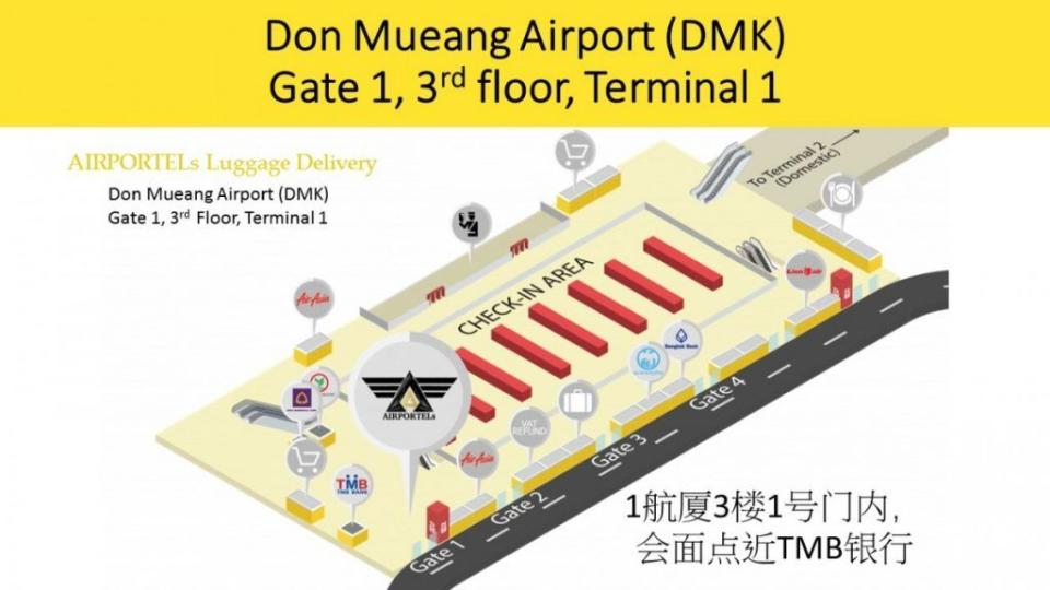 網站上清晰指示AIRPORTELs位置，不怕找不到。