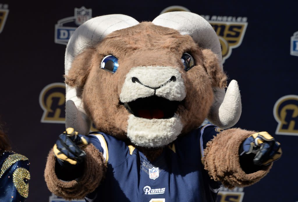 Los Angeles Rams Football 9 Ram Plush Toy Stuffed Animal