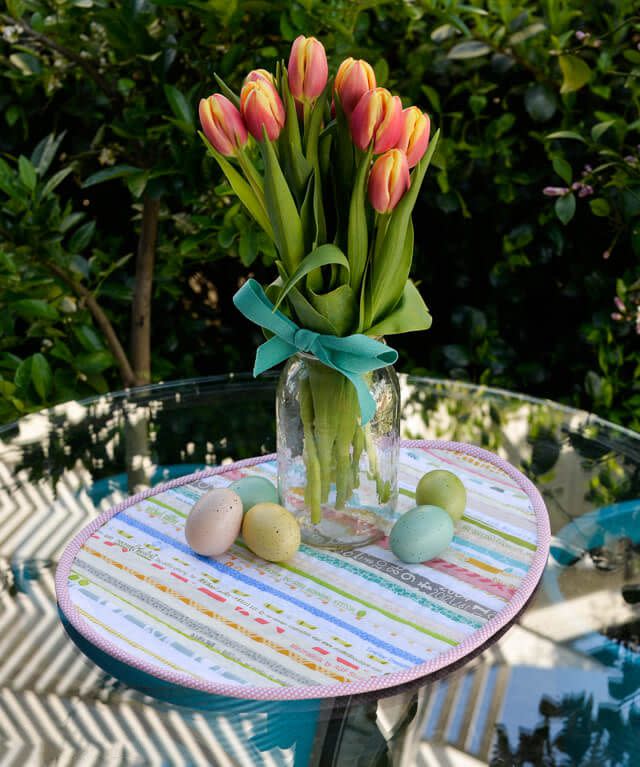 Quilted Easter Table Topper