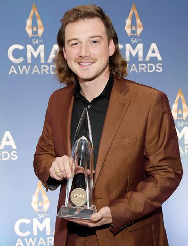 Jason Kempin/Getty Morgan Wallen at the CMA Awards in Nashville in November 2020