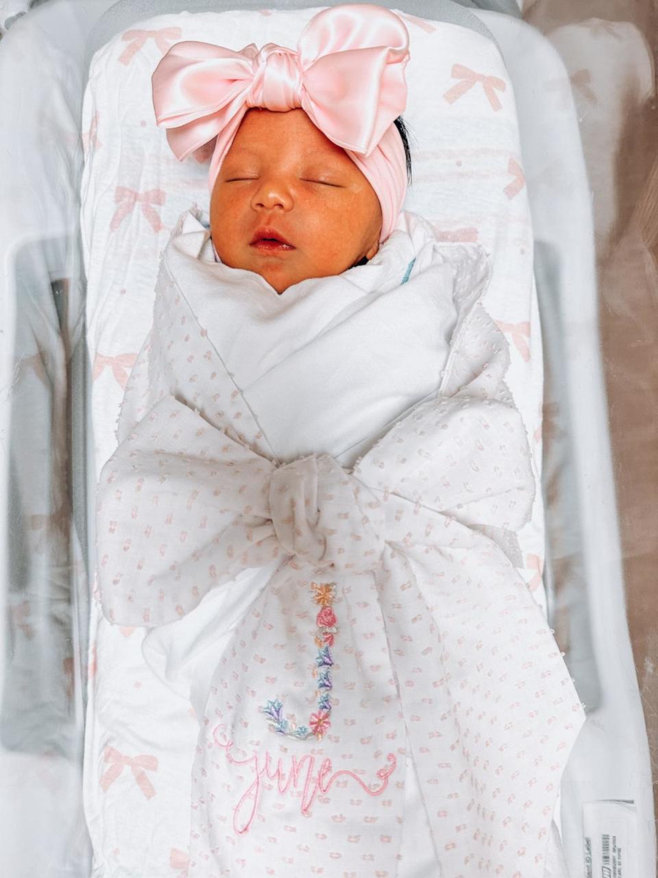 PHOTO: June Carter Clark was born at 2:30 p.m and weighed in at 6 pounds, 12 ounces. (Courtesy Sophie Clark)