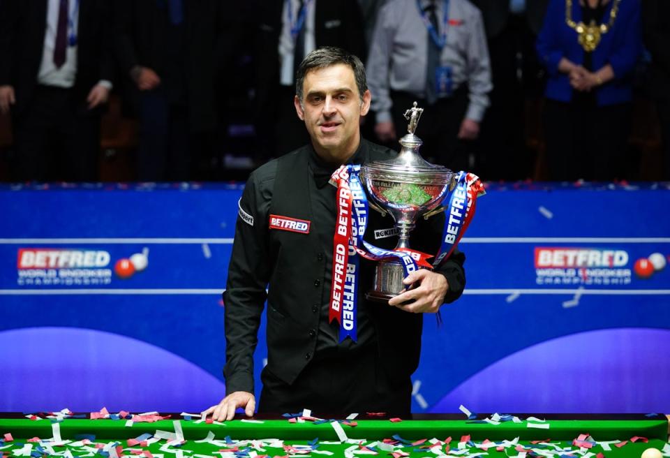 Ronnie O’Sullivan won his seventh world title earlier this year (PA)