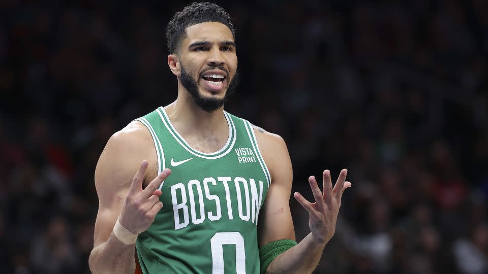 It was a very disappointing night for Tatum and the Celtics. - Kevin C. Cox/Getty Images North America/Getty Images