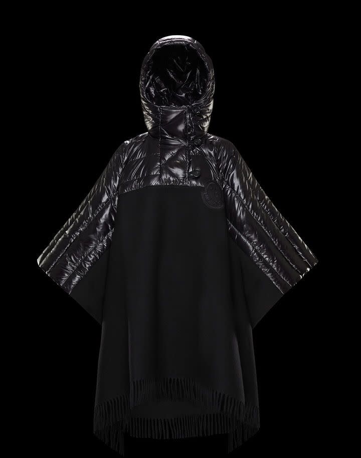 9) Cape with padded sleeves