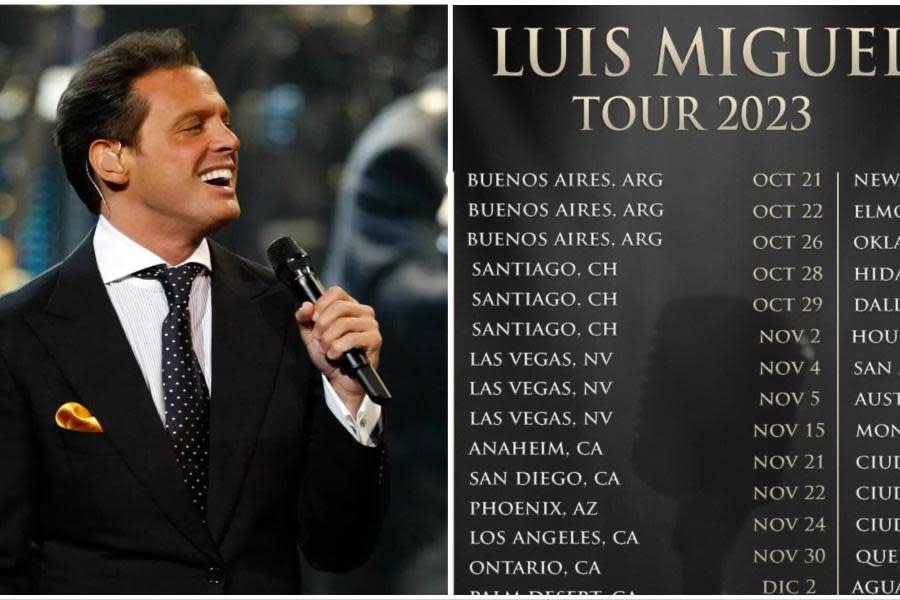 Luis Miguel llegará a San Diego como parte de su gira 2023