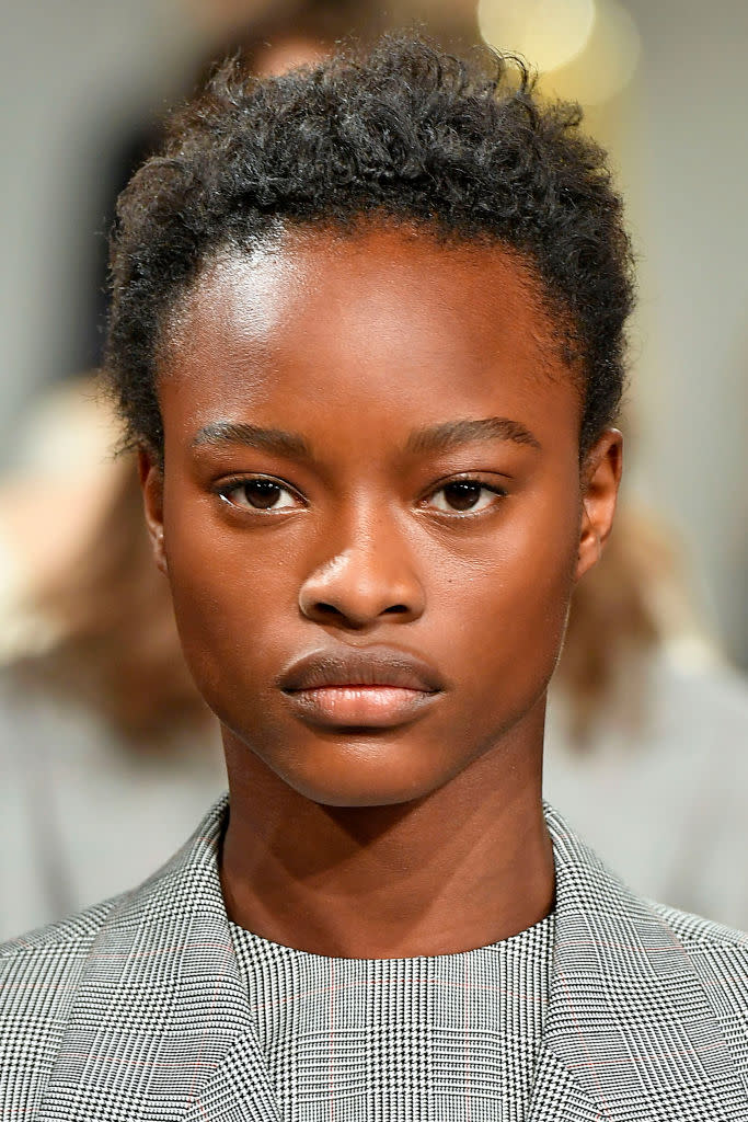 <p>Even short-haired models had the chance to wear their natural curls. (Photo: Getty Images) </p>