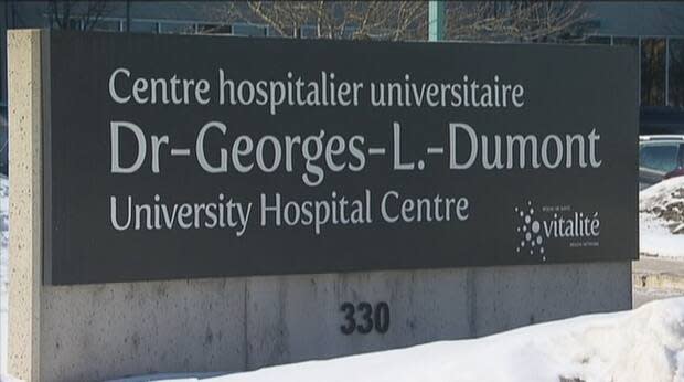 Due to a nurse shortage at the Dr. Georges L Dumont University Hospital Centre, ambulances are being diverted to the Moncton Hospital from Saturday to Monday. (CBC - image credit)