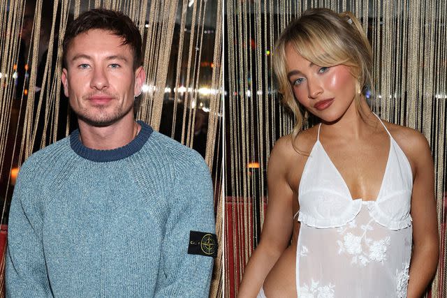 <p>Jerritt Clark/Getty, Jerritt Clark/Getty</p> Barry Keoghan and Sabrina Carpenter at a Grammys afterparty