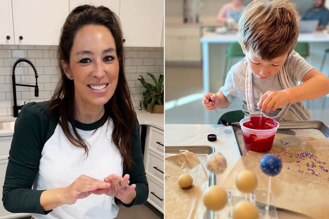 <p>Instagram/joannagaines</p> Joanna and her son Crew.